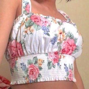 Floral crop top